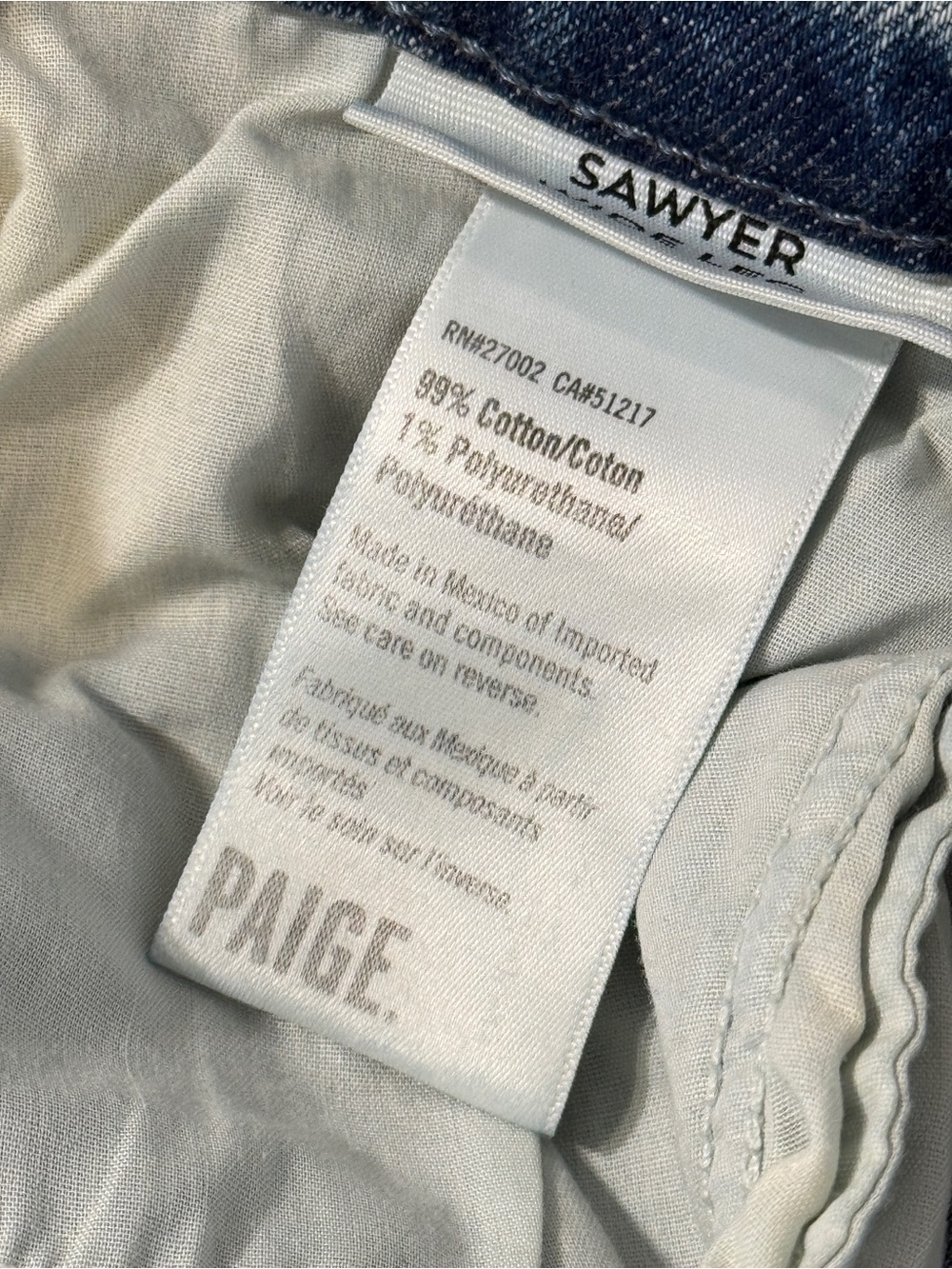 NWT PAIGE. SAWYER WIDE LEG High Rise Wide Straight Leg Jeans Size 28 - Picture 9 of 16